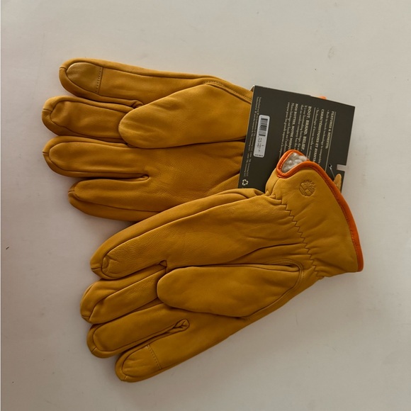 Timberland Leather Nubuck Tech Wheat Yellow Glove. Gloves. NWT. Size: Large - Picture 12 of 13
